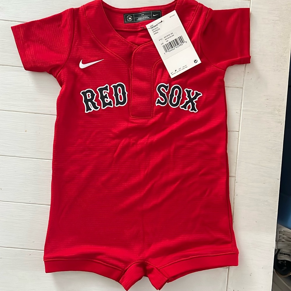 Nike Newborn & Infant Boston Red Sox Official Jersey Romper